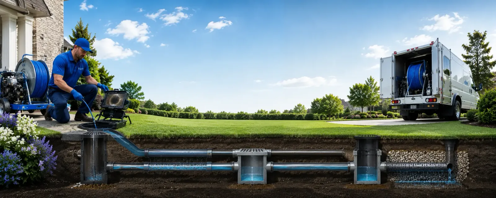 Outdoor drain cleaning information for Woden, IA